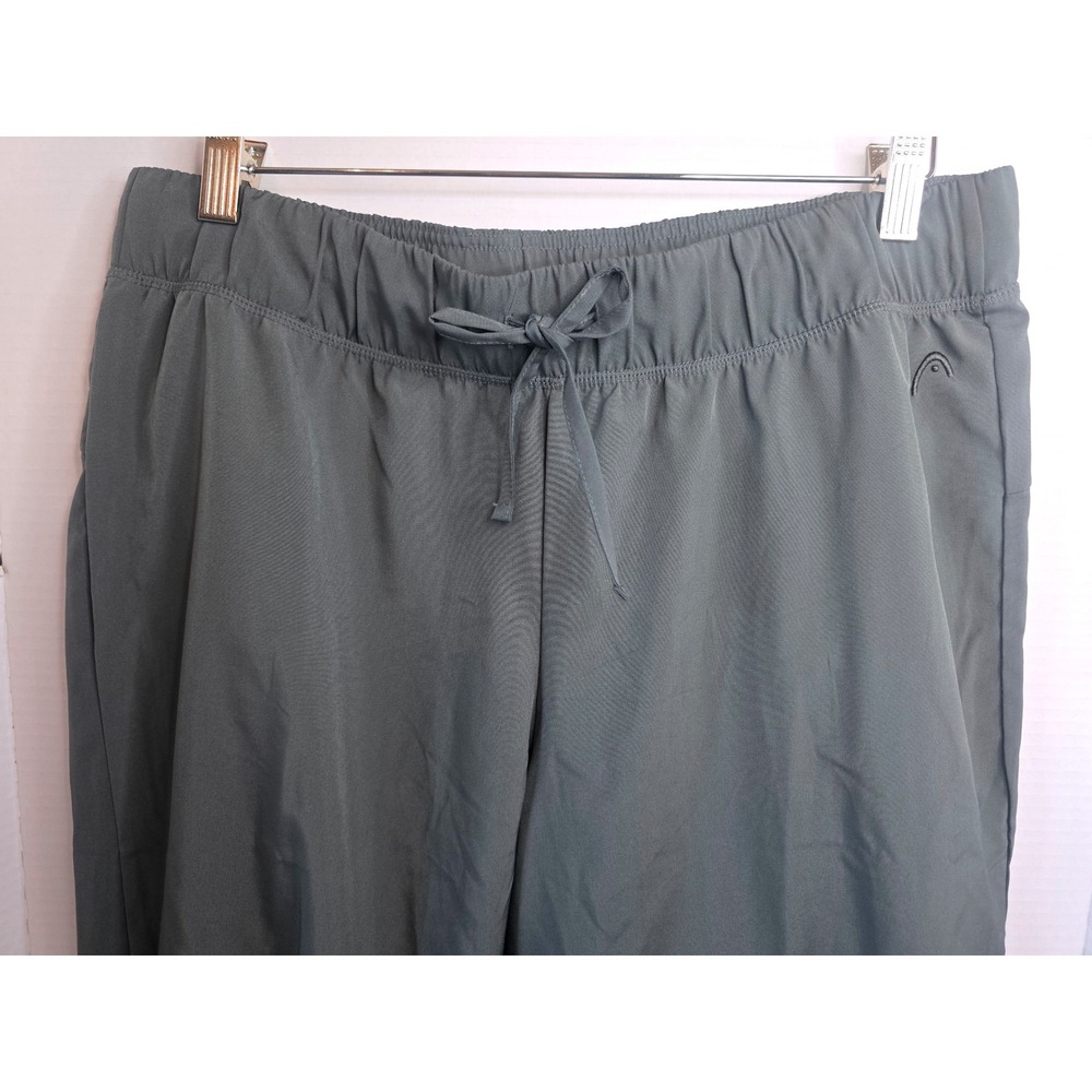 Head Sage Green/Gray Athletic Activewear Pants Drawstring SZ L NO POCKETS - Picture 1 of 9